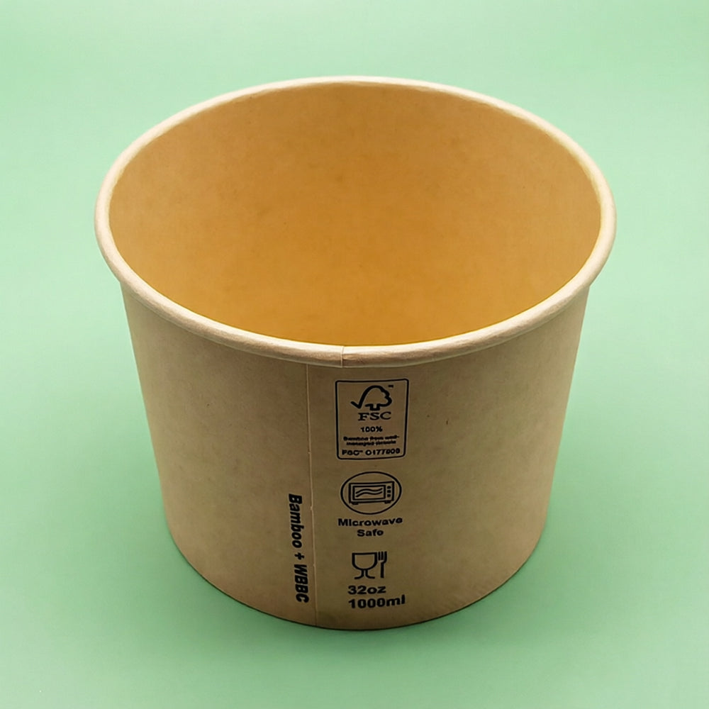 水性塗層竹漿碗 36oz