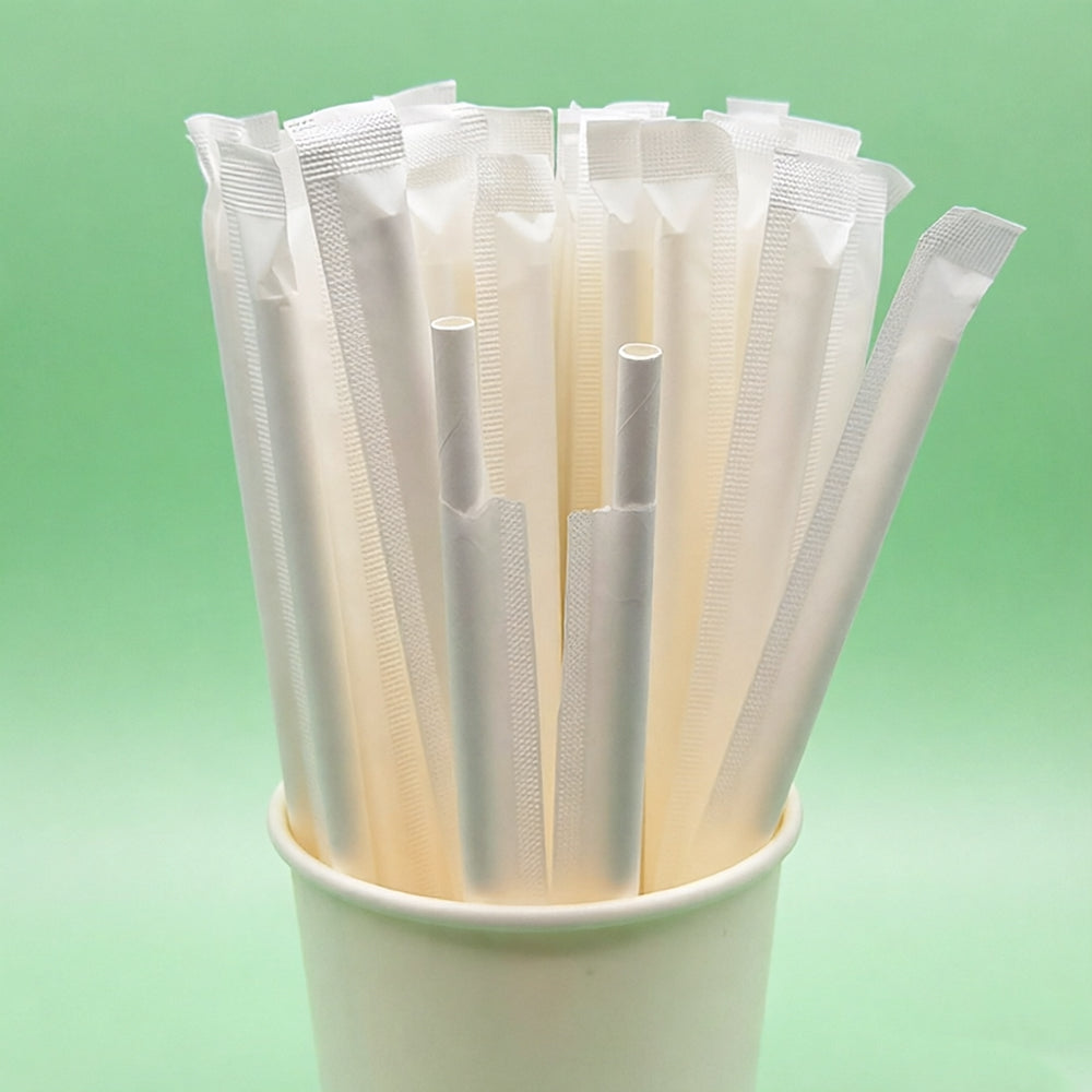 紙套白紙飲管 197 × 6mm