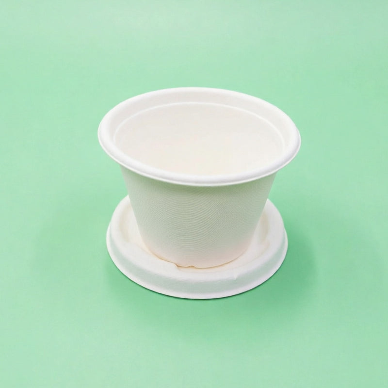 植物纖維碗+碗蓋 14oz