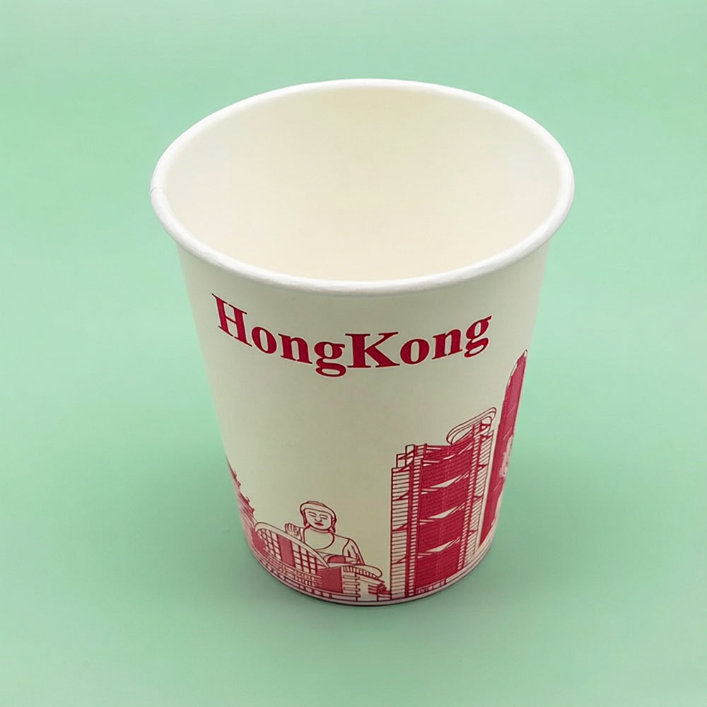 香港景圖案紙杯 6oz
