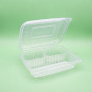 PP 3-Compartment Hinged-Lid Container 36oz