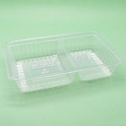 PP Transparent Two-Compartment Meal Box 28oz