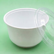 PP 白色碗+蓋 16oz