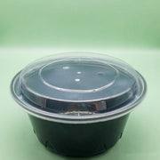PP 黑色碗+蓋 48oz