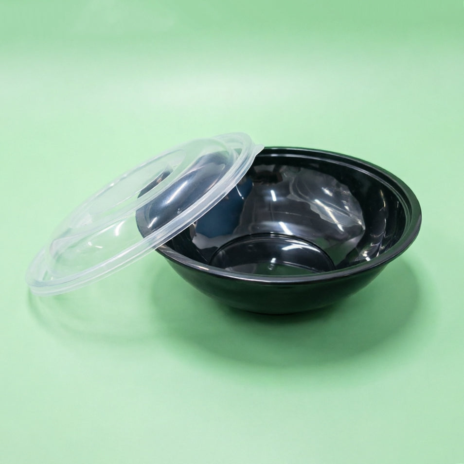 PP 黑色碗+蓋 50oz