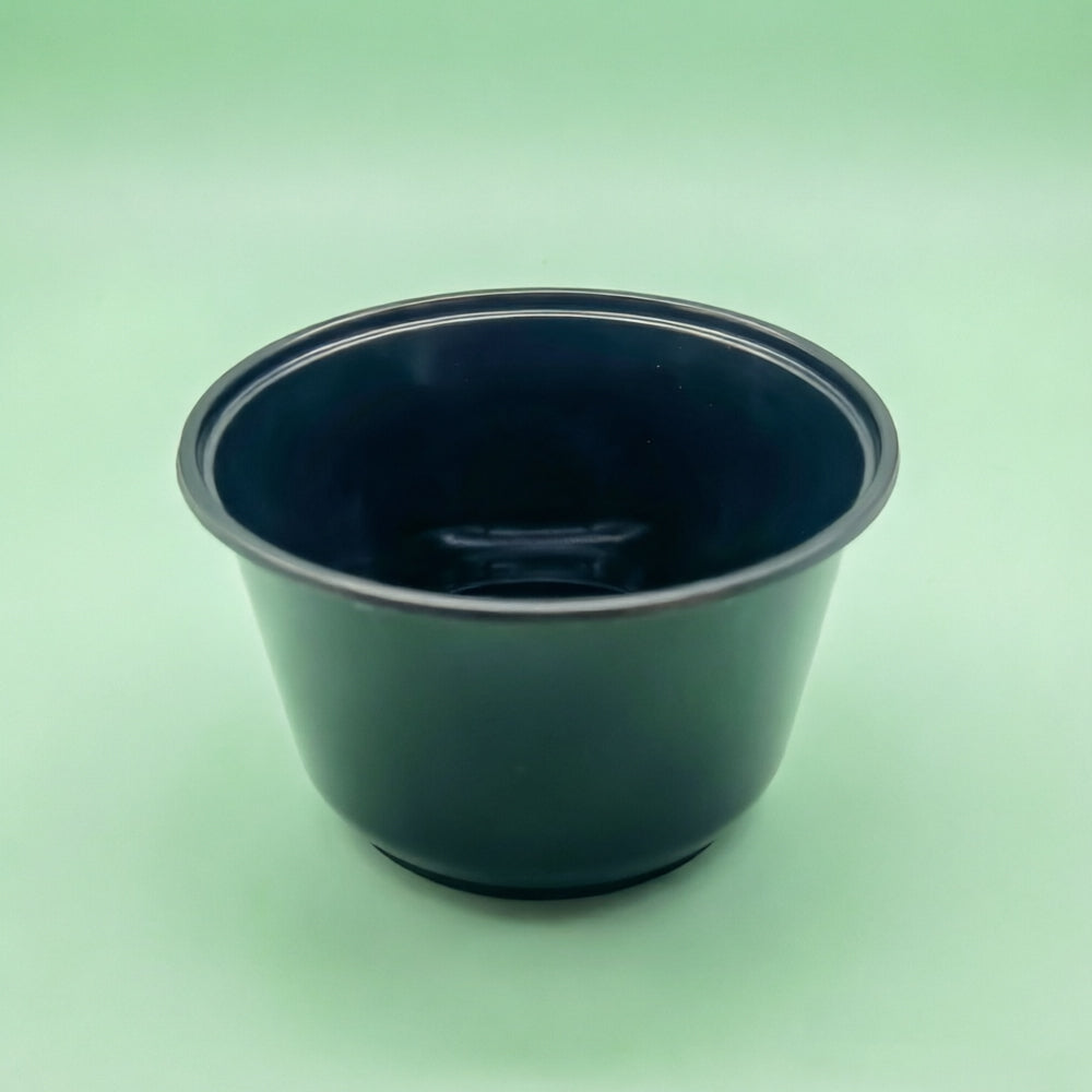 PP black bowl 16oz -144