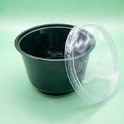 PP 黑色碗+蓋 30oz
