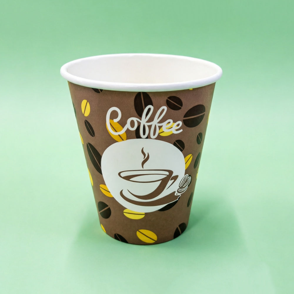 KS-291 8oz Coffee Bean Paper Cups